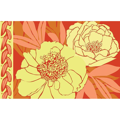 Color Bouquet II White Modern Wood Framed Art Print by Art Licensing Studio
