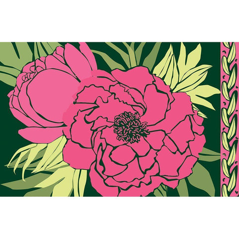 Color Bouquet IV Gold Ornate Wood Framed Art Print with Double Matting by Art Licensing Studio
