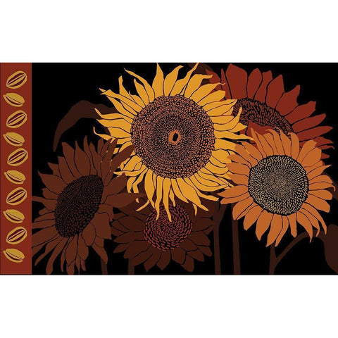 Tournesol II Black Modern Wood Framed Art Print by Art Licensing Studio