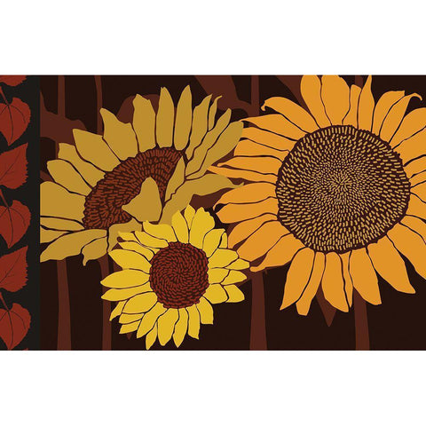 Tournesol III Black Modern Wood Framed Art Print by Art Licensing Studio