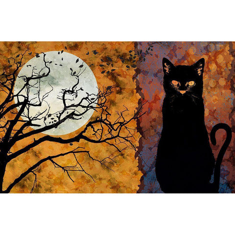 All Hallows Eve 1 White Modern Wood Framed Art Print by Art Licensing Studio