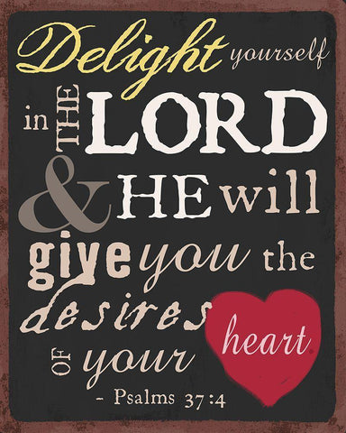Psalm Saying I White Modern Wood Framed Art Print with Double Matting by Art Licensing Studio