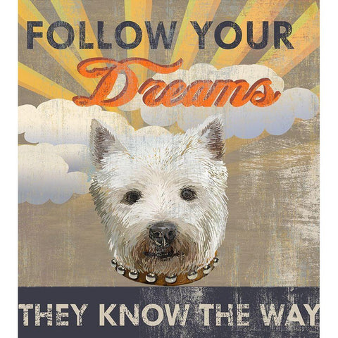 Dog Days - Pek pup Black Modern Wood Framed Art Print with Double Matting by Art Licensing Studio
