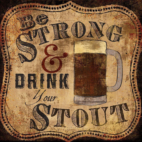 Strong and Stout White Modern Wood Framed Art Print by Art Licensing Studio