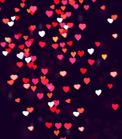 Heartfall White Modern Wood Framed Art Print with Double Matting by Art Licensing Studio