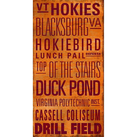 VT Text Black Modern Wood Framed Art Print by Art Licensing Studio