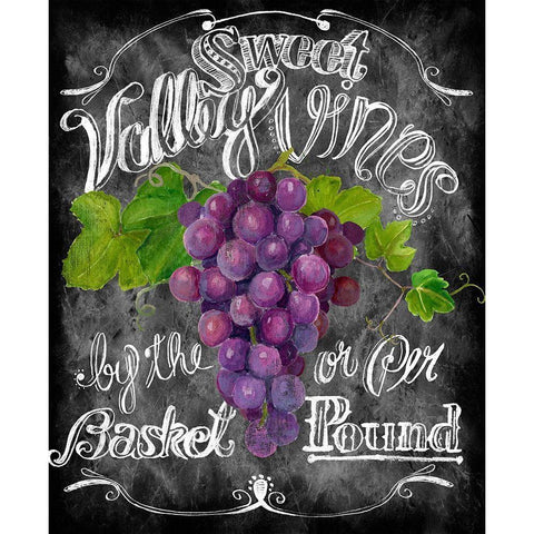 Sweet Valley Vines Black Modern Wood Framed Art Print with Double Matting by Art Licensing Studio