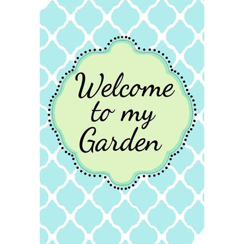 Garden Welcome 1 Gold Ornate Wood Framed Art Print with Double Matting by Art Licensing Studio