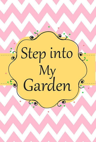 Garden Welcome 1I Black Ornate Wood Framed Art Print with Double Matting by Art Licensing Studio