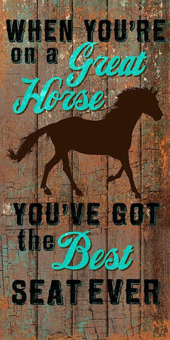 Best Horse Black Ornate Wood Framed Art Print with Double Matting by Art Licensing Studio