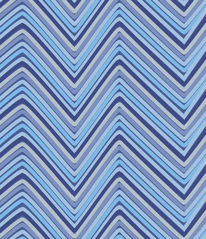Cool Blue 2 Black Ornate Wood Framed Art Print with Double Matting by Art Licensing Studio