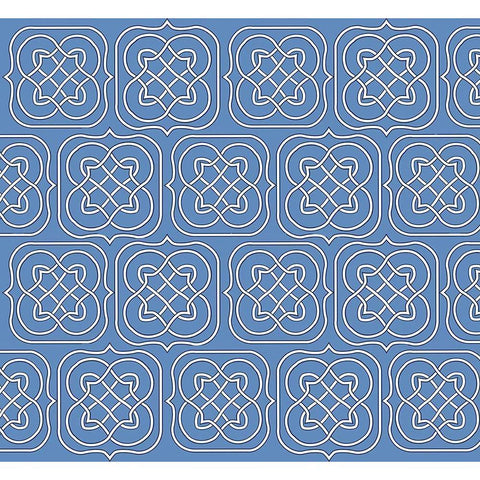 Cool Blue 5 Black Modern Wood Framed Art Print by Art Licensing Studio