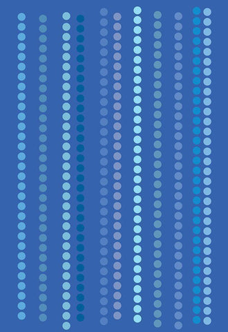 Cool Blue 7 Black Ornate Wood Framed Art Print with Double Matting by Art Licensing Studio