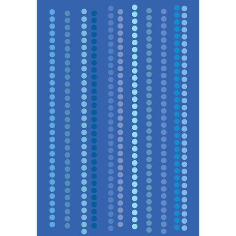 Cool Blue 7 White Modern Wood Framed Art Print by Art Licensing Studio