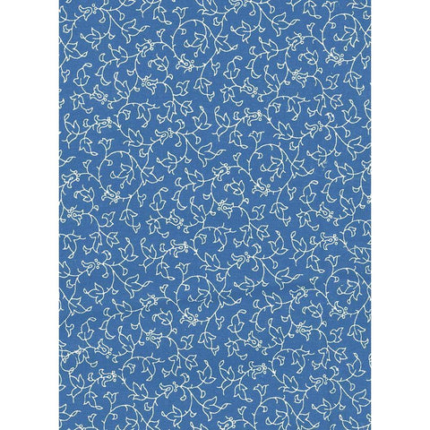Cool Blue 11 Gold Ornate Wood Framed Art Print with Double Matting by Art Licensing Studio