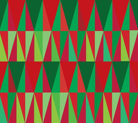 Xmas Angles White Modern Wood Framed Art Print with Double Matting by Art Licensing Studio