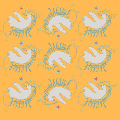 Hanukkah 2 White Modern Wood Framed Art Print by Art Licensing Studio