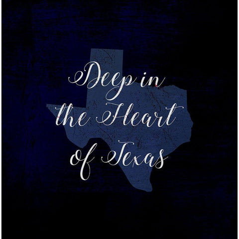 Deep in Texas Black Modern Wood Framed Art Print with Double Matting by Art Licensing Studio