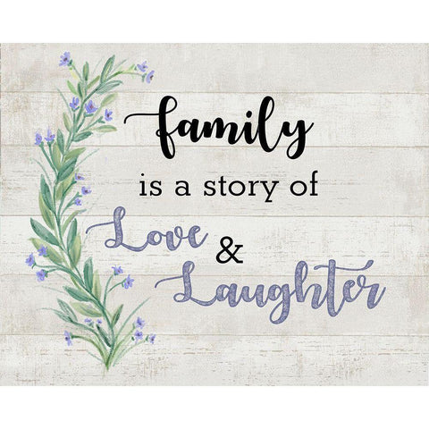 Family Love 1 White Modern Wood Framed Art Print by Art Licensing Studio