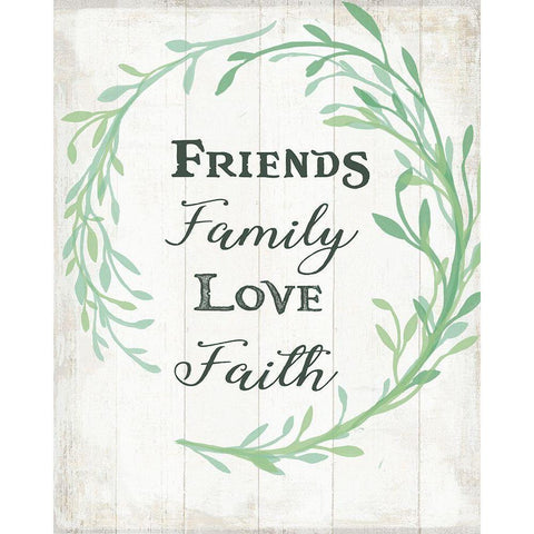 Family Love 3 Gold Ornate Wood Framed Art Print with Double Matting by Art Licensing Studio
