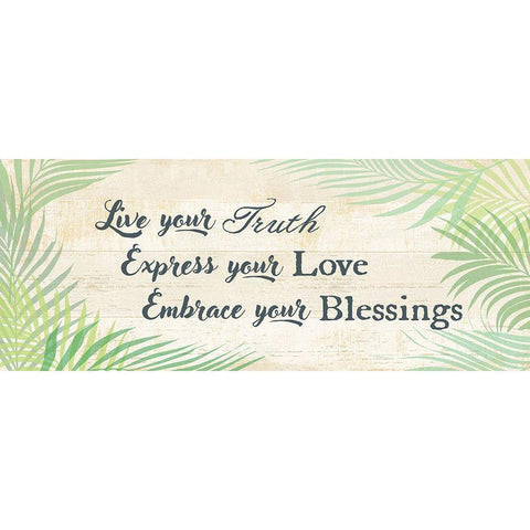 Embrace your Blessings Gold Ornate Wood Framed Art Print with Double Matting by Art Licensing Studio