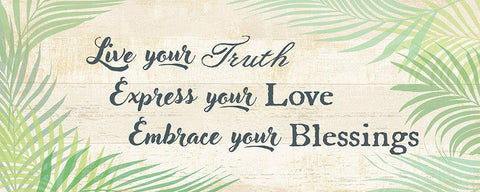 Embrace your Blessings White Modern Wood Framed Art Print with Double Matting by Art Licensing Studio