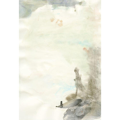 Water weed 2 Black Modern Wood Framed Art Print by Art Licensing Studio