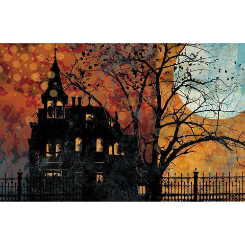 All Hallows Eve III Gold Ornate Wood Framed Art Print with Double Matting by Art Licensing Studio