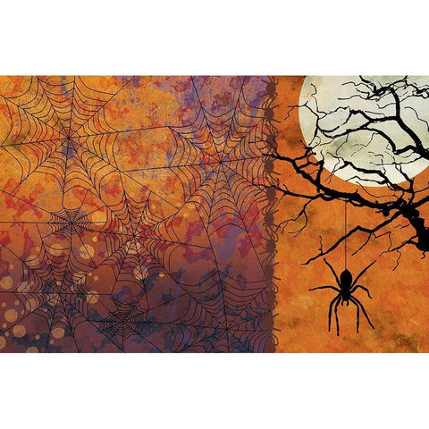 All Hallows eve V Gold Ornate Wood Framed Art Print with Double Matting by Art Licensing Studio