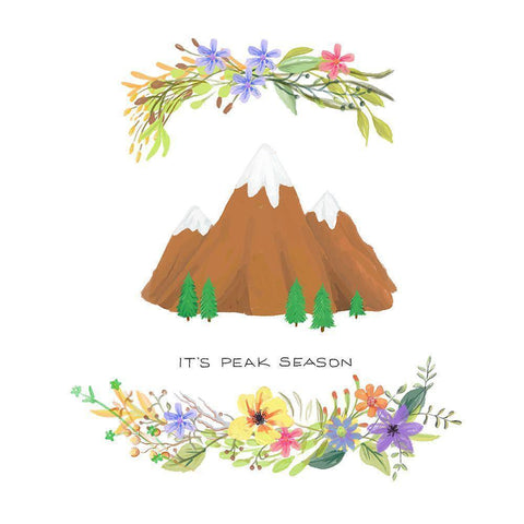 Sweet Adventure Mountain Gold Ornate Wood Framed Art Print with Double Matting by Art Licensing Studio