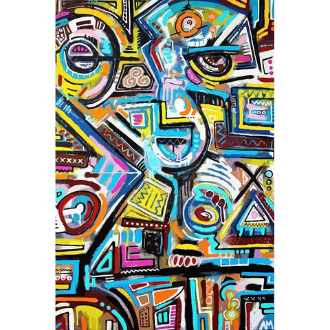 Eye of the Storm Black Modern Wood Framed Art Print with Double Matting by Mcilwaine, Alloyius