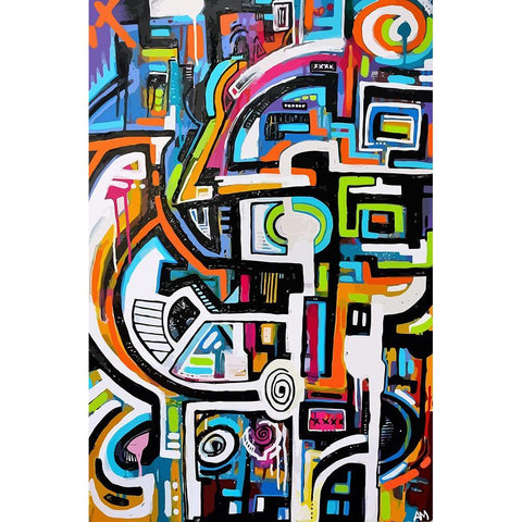 Light And Dark Work Black Modern Wood Framed Art Print by Mcilwaine, Alloyius