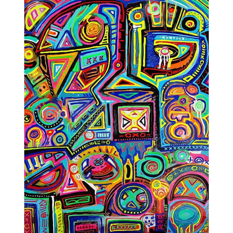 Machine Against The Rage Gold Ornate Wood Framed Art Print with Double Matting by Mcilwaine, Alloyius
