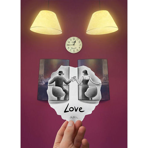 Pencil Vs Camera - Framed Lovers Black Modern Wood Framed Art Print with Double Matting by Heine, Ben