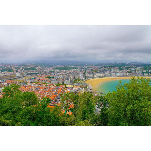 San Sebastian Black Modern Wood Framed Art Print by Heine, Ben