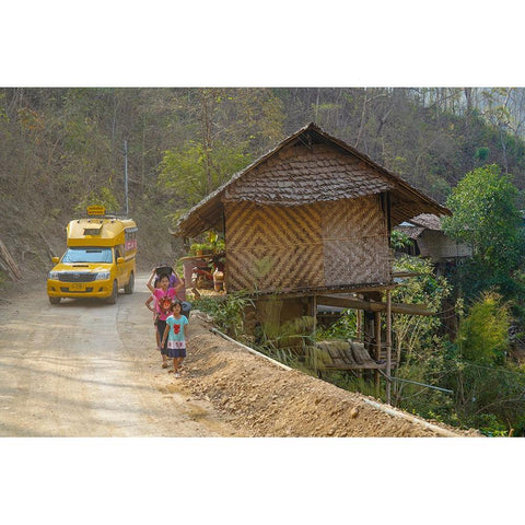 Thailand - 185 Gold Ornate Wood Framed Art Print with Double Matting by Heine, Ben