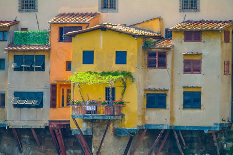 _SAM1262 White Modern Wood Framed Art Print with Double Matting by Heine, Ben