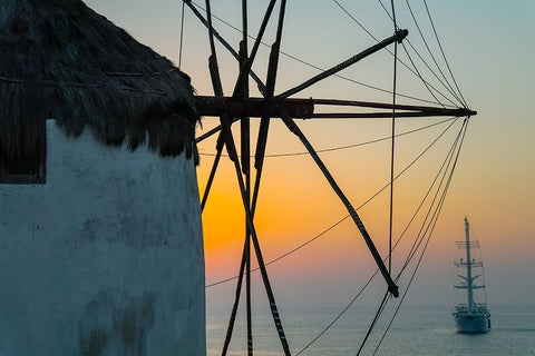 _SAM6860 White Modern Wood Framed Art Print with Double Matting by Heine, Ben