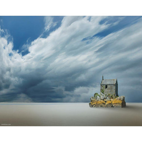 14 Voices of Solitude White Modern Wood Framed Art Print by Heine, Ben