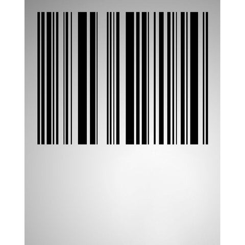 Bar code White Modern Wood Framed Art Print by Heine, Ben