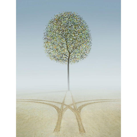 Eden White Modern Wood Framed Art Print by Heine, Ben