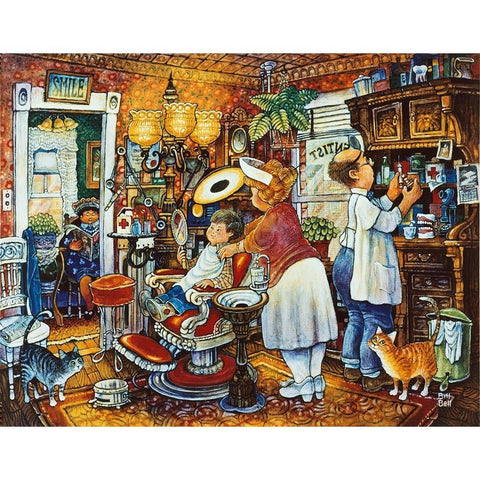 The Dentist Gold Ornate Wood Framed Art Print with Double Matting by Bell, Bill