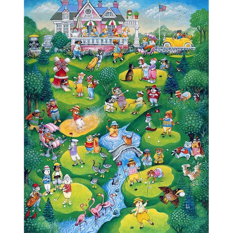 Foreplay Black Modern Wood Framed Art Print with Double Matting by Bell, Bill