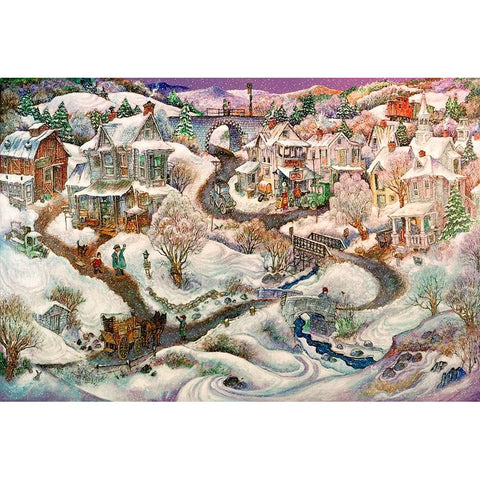 Real Vermont White Modern Wood Framed Art Print by Bell, Bill