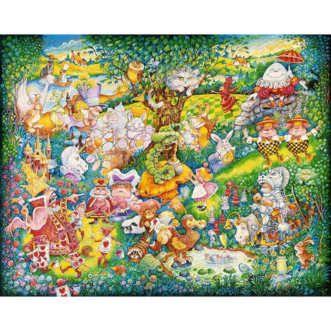 Wild Wonderland White Modern Wood Framed Art Print by Bell, Bill