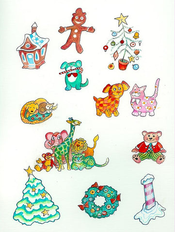 Remark 1 Black Ornate Wood Framed Art Print with Double Matting by Bell, Bill