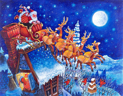 Night B4 B White Modern Wood Framed Art Print with Double Matting by Bell, Bill