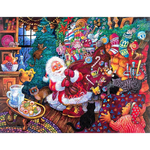 Night B4 C White Modern Wood Framed Art Print by Bell, Bill