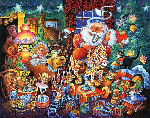 Night B4 F White Modern Wood Framed Art Print with Double Matting by Bell, Bill