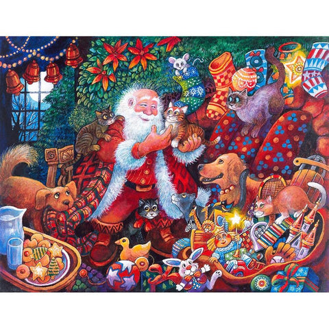 Night B4 P Gold Ornate Wood Framed Art Print with Double Matting by Bell, Bill